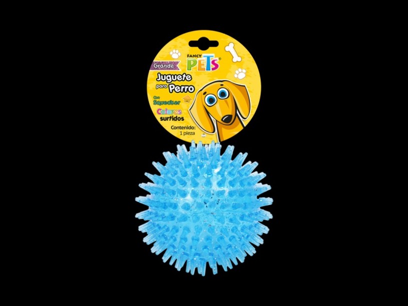 FL9652 JUGUETE PELOTA GLITTER
 C/SQUEAKER GDE COLORES 
SURTIDOS