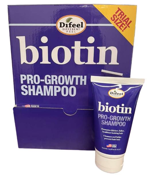 SH41-BIO25
BIOTIN SHAMPOO 2.5 OZ 
UPC: 711716316155
12 PC DISPLAY  -  24 CS PACK