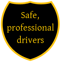Safe, professional drivers icon