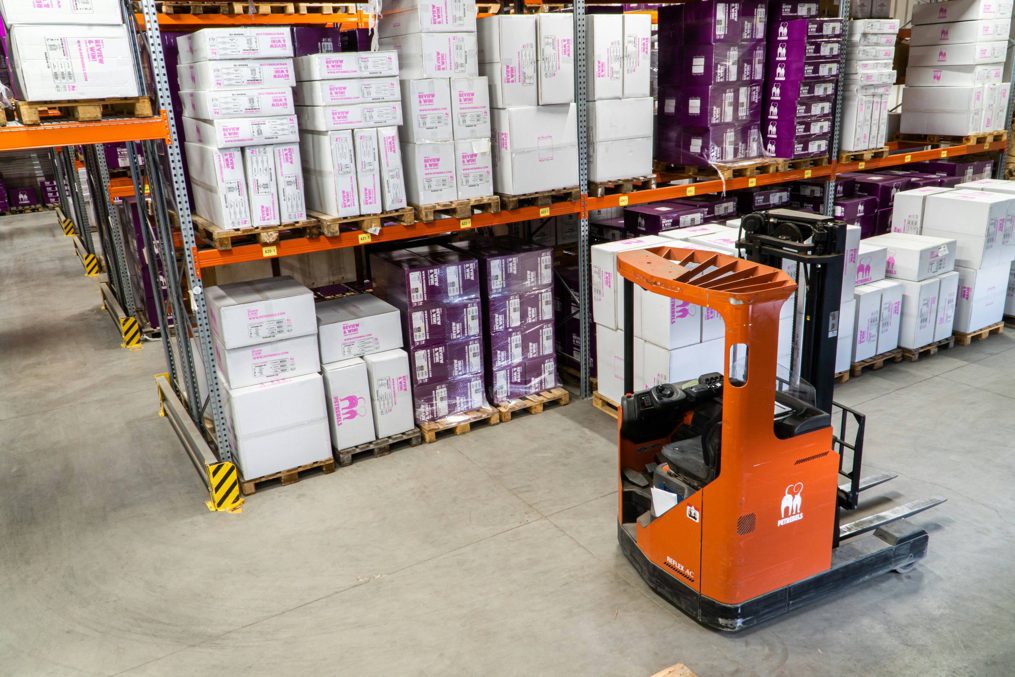 Man relocating heavy boxes