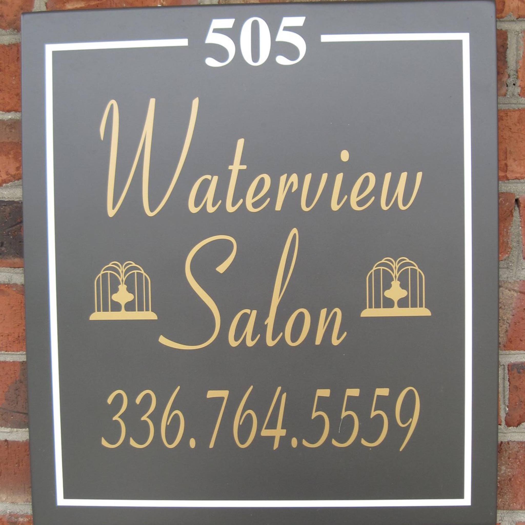 Watrview Salon sign