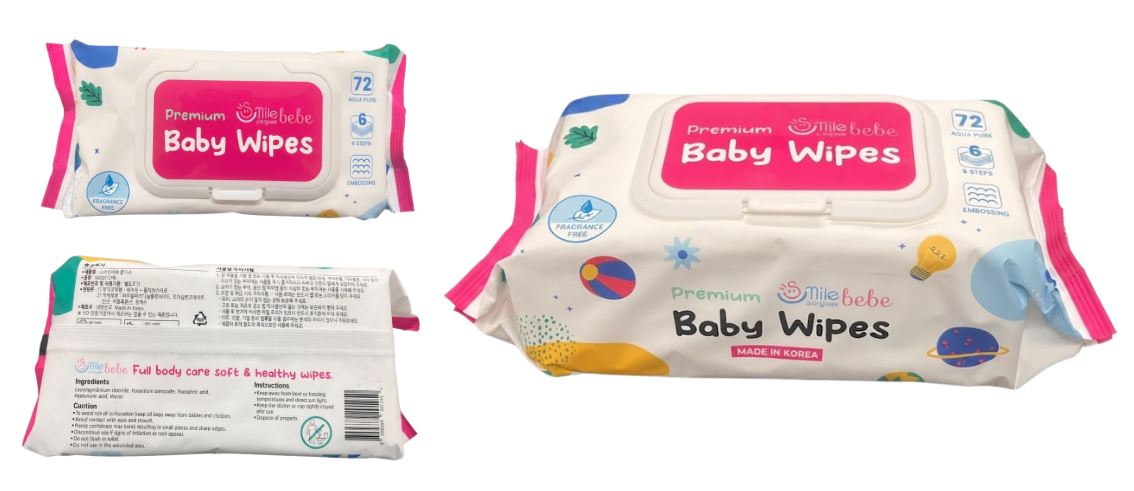 291250
BABY WIPES 72PC
UPC 8809389291250
EXP 2028.05.28
20 CS/PK
