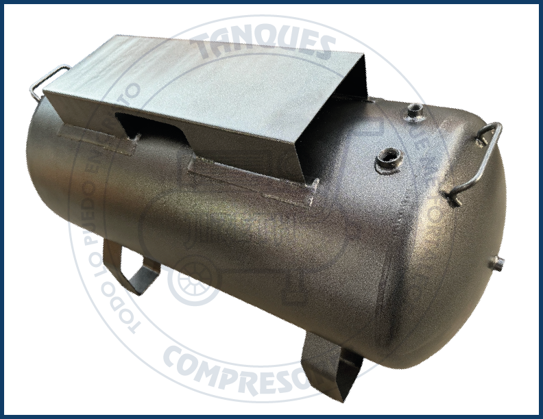 Tanque para compresor de 90 galones vertical y horizontal fabricado por Tanques y Compresores JIRETH
