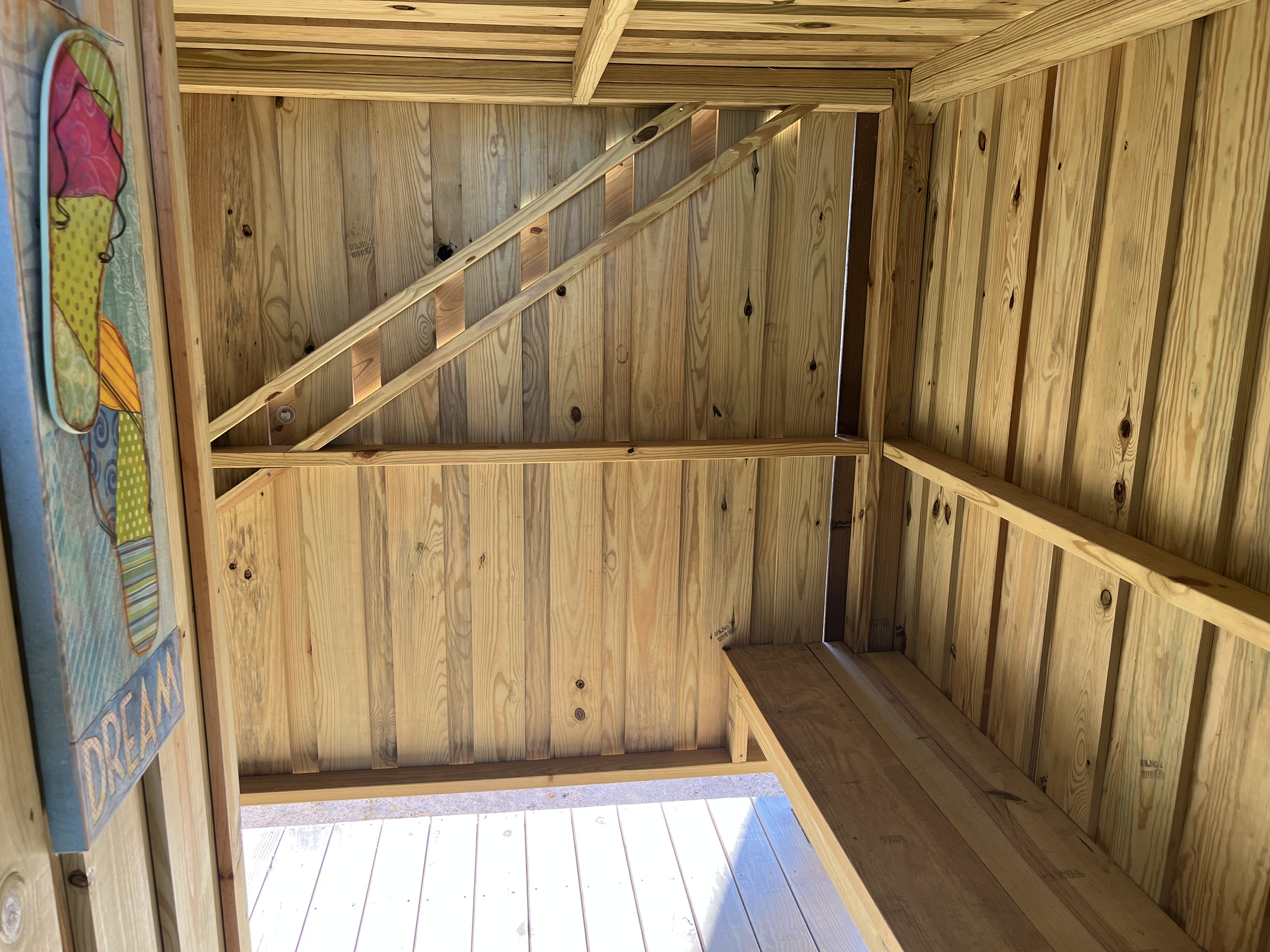 Outside Shower Changing Room