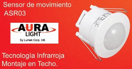 Sensor de movimiento Incrustar 360°
 Cobertura 6m2  Cod: 18030
