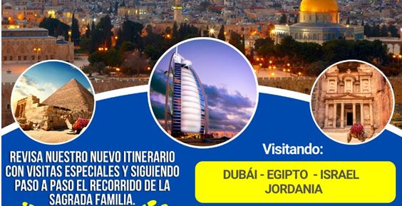 DUBÁI - EGIPTO -  ISRAEL - JORDANIA 
