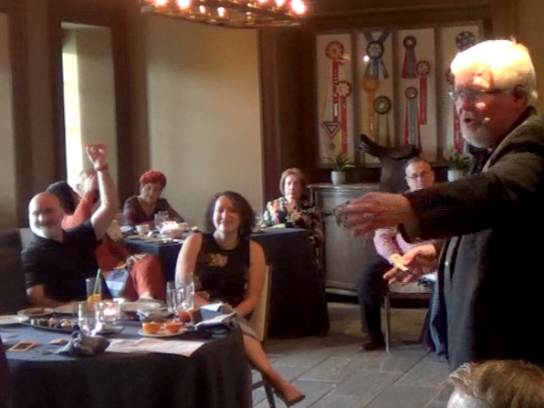 Chuck Thomas performing for an anniversary party at an exclusive country club. Chuck Thomas performing for an anniversary party at an exclusive country club.