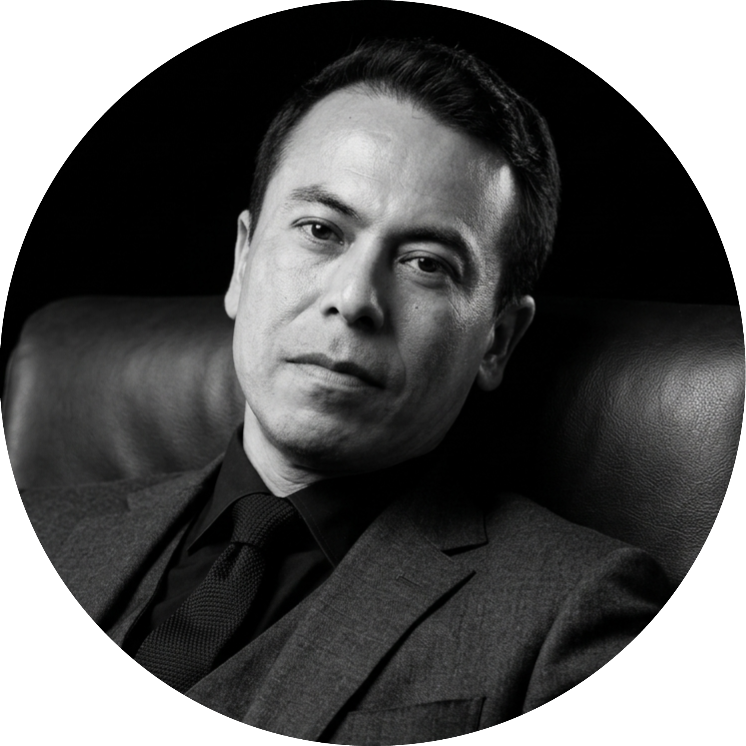 Smiling person riding a bike