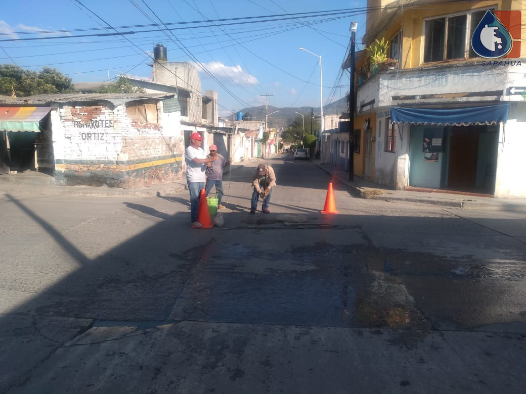 SONDEO DE DRENAJE DE LA LINEA GRAL. EN LA C. NARCISO MENDOZA ESQ