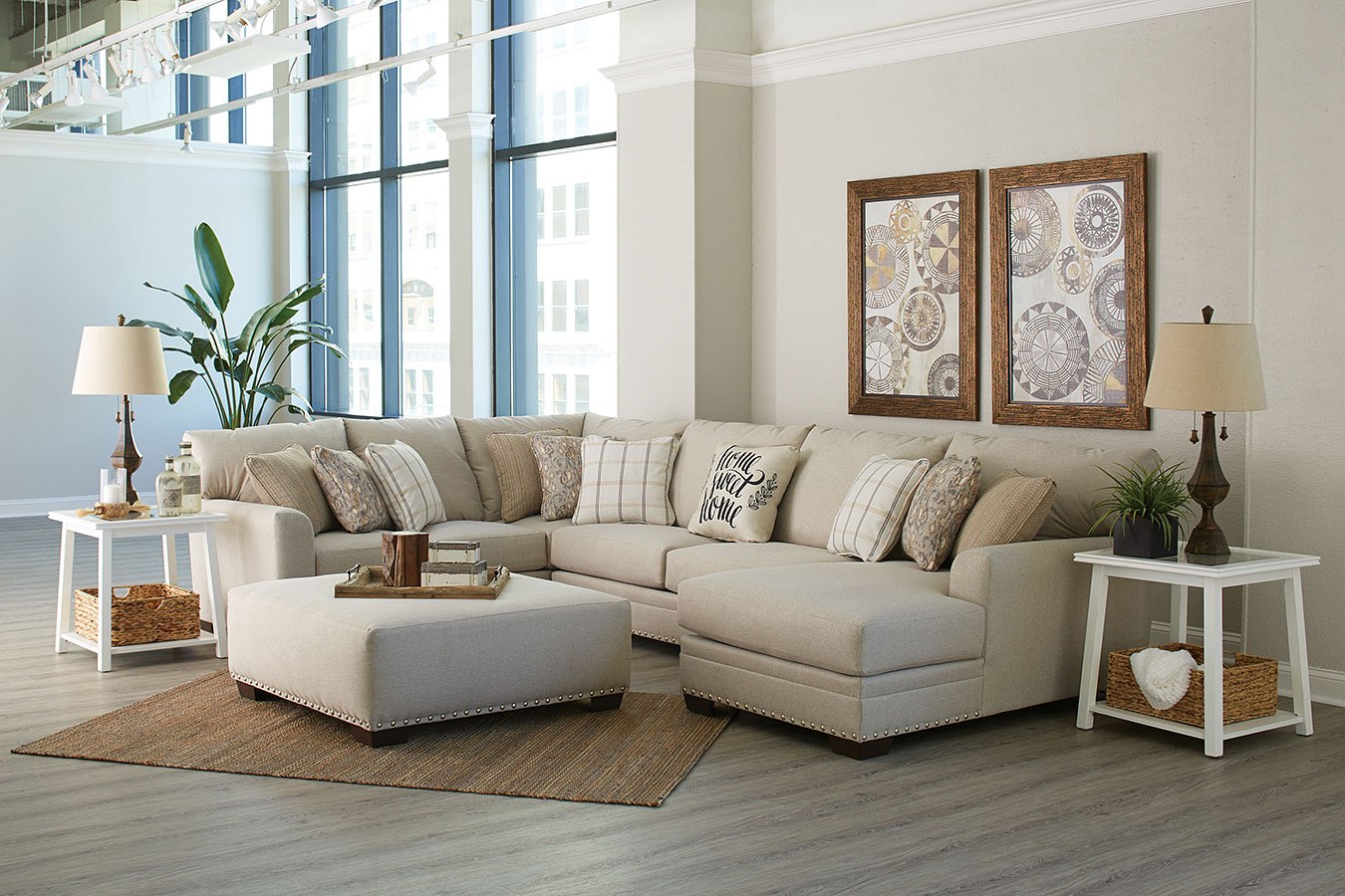 Middleton Cement Farmhouse Sectional 4478 by Jackson