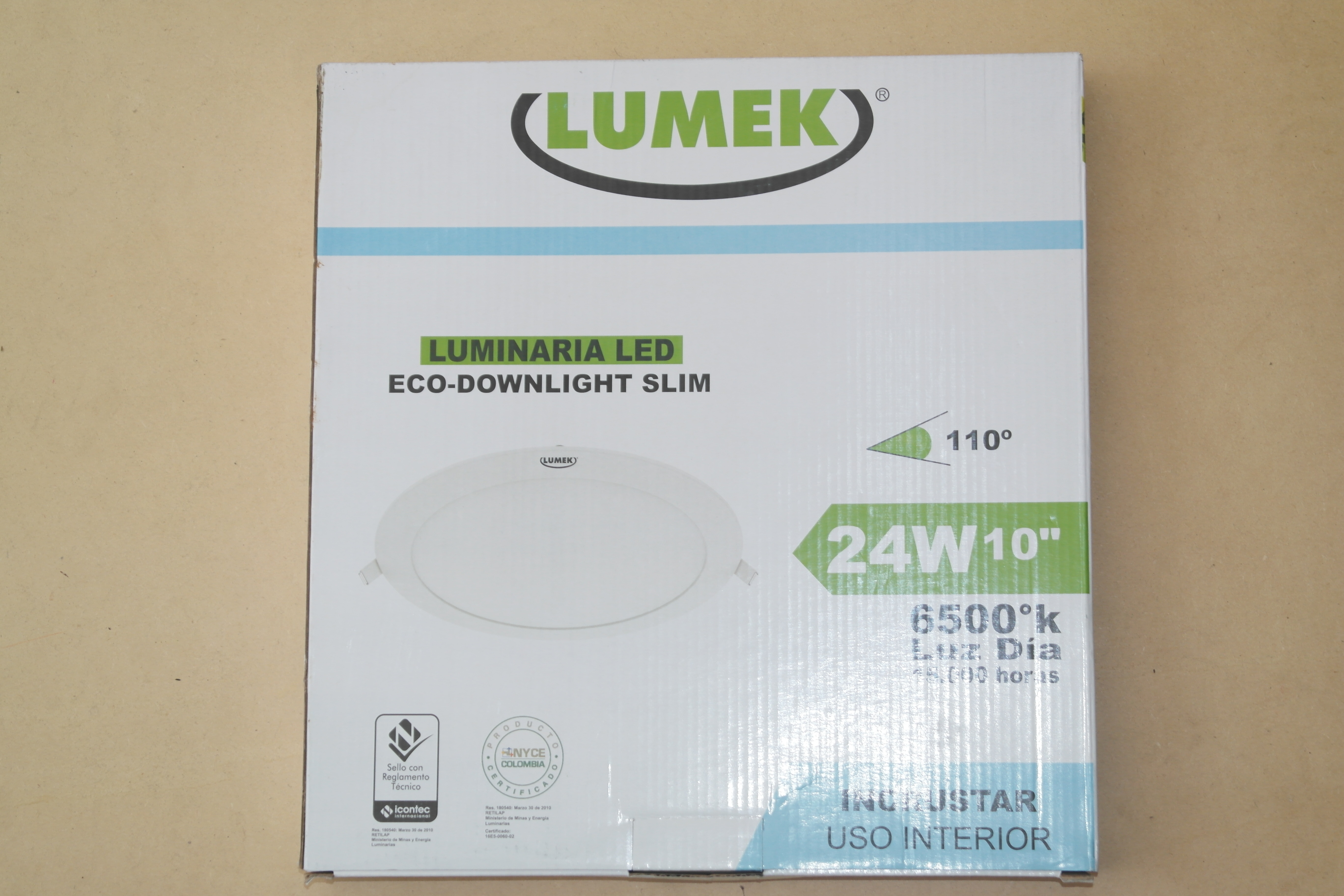 Panel Led Slim 24w 10 6500K Red 
Sobrep 85-265V Lumek Cod:15023