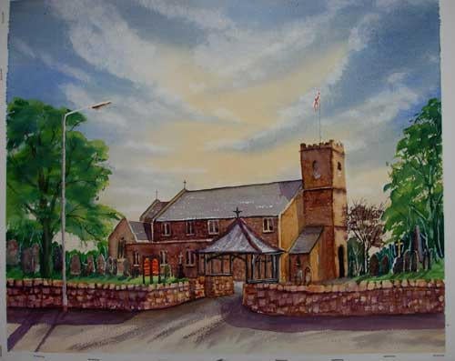 St Lawrence's Church .. Longridge
Watercolour