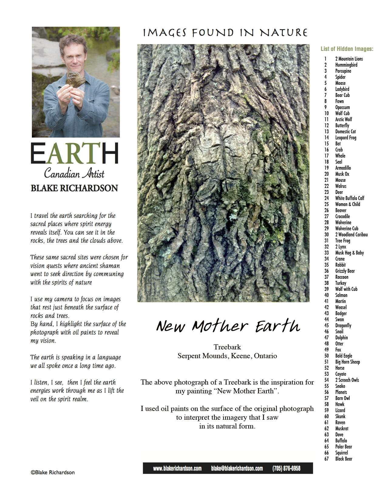 New Mother Earth : Backing Page