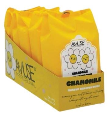 AM626
CHAMOMILE MAKEUP REMOVER WIPES 30 CT
UPC 4713616470230
6 PACK  DISPLAY