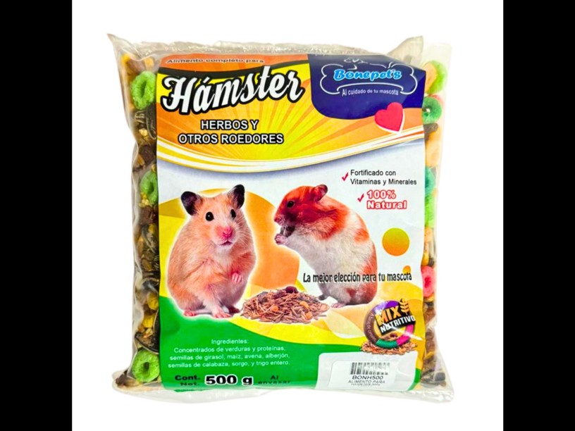 BONH500 ALIMENTO PARA 
HAMSTER 500 G