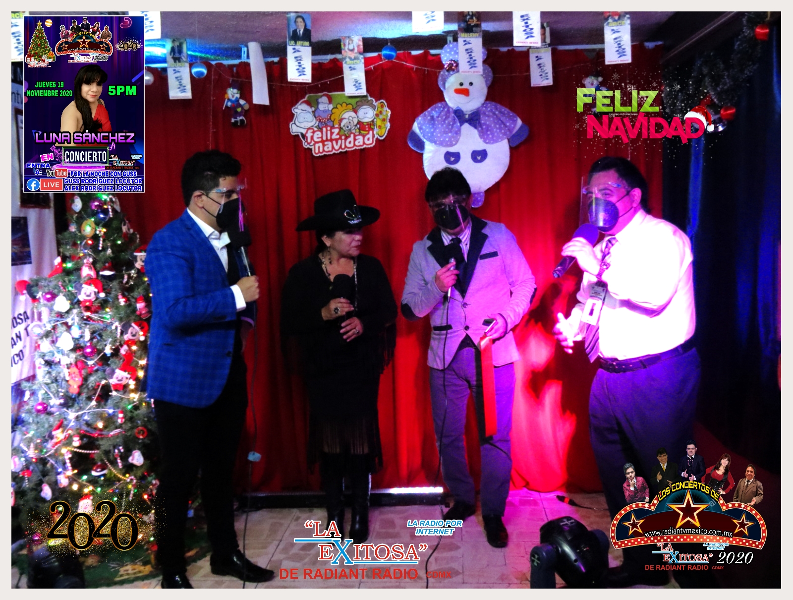 Luna Sánchez En Concierto de Fin de Año 2020 La Exitosa De Radiantv México