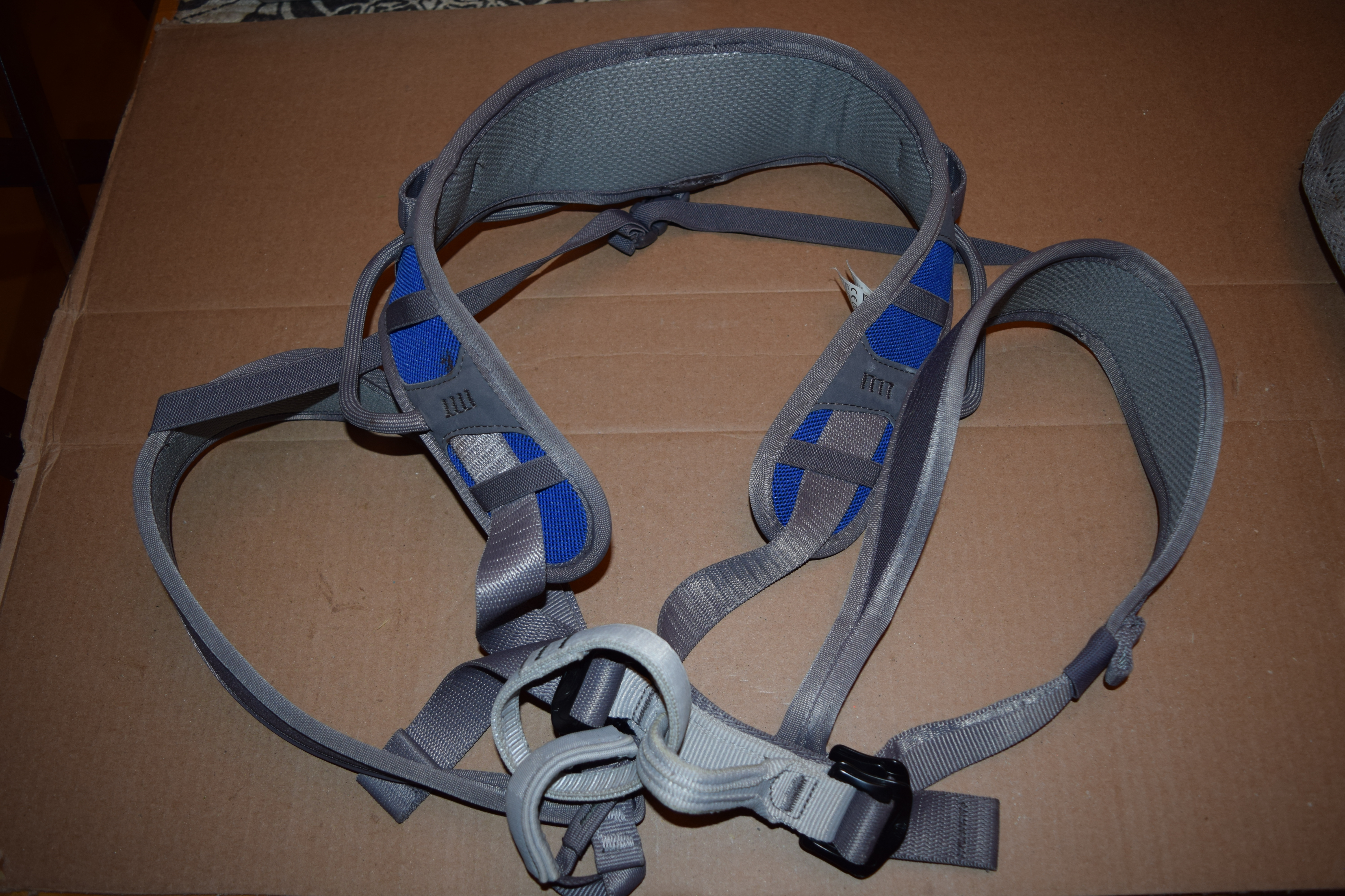 Climbing Harness Kit (Model Corax Size 1 by Petzel; including Powder Ball and carry bag)