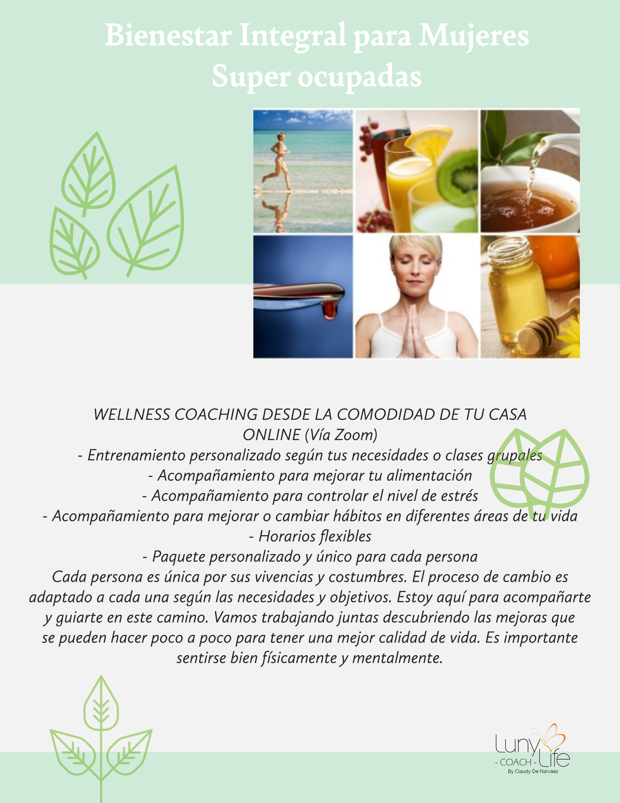 Bienestar Integral para mujeres super ocupadas