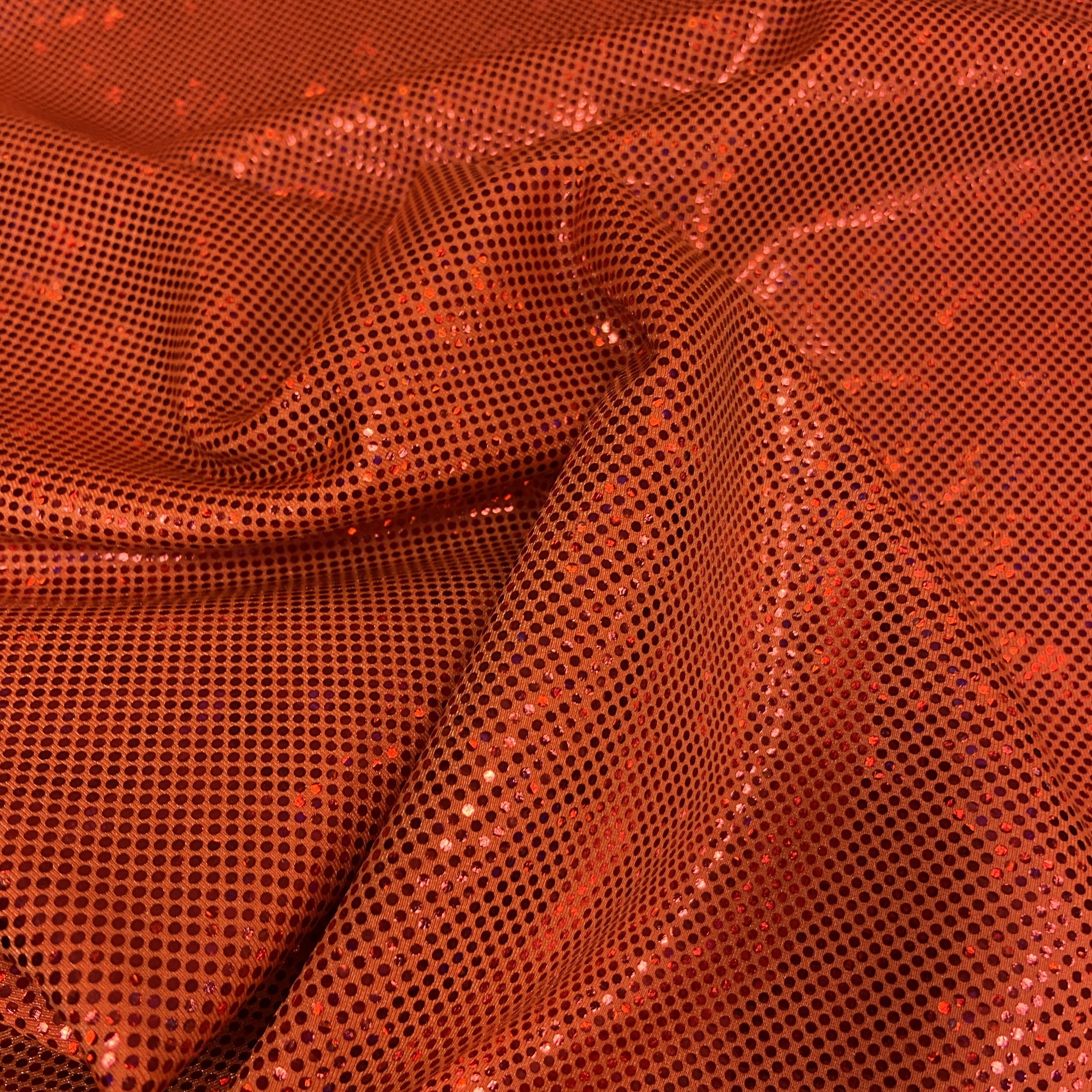 Orange shattered hologram 