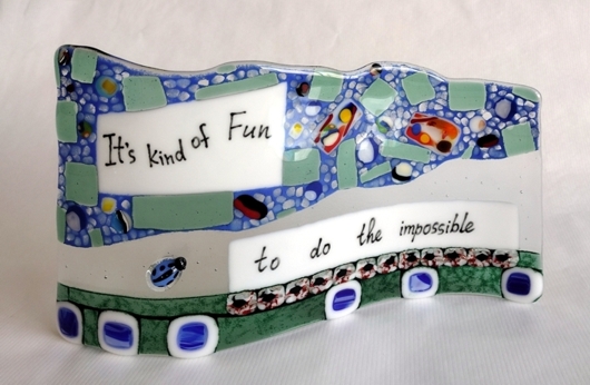 "It's Fun"
by Nataliya Guchenia
Glass Size - 7-1/4"H X 11-1/2"W
$350.00