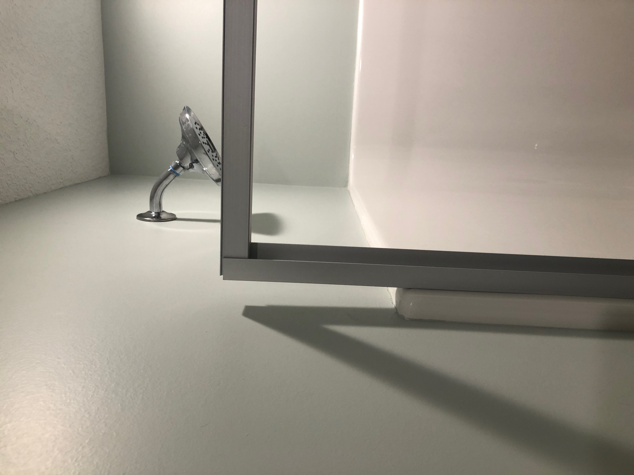 Sometimes the Door needs to go above the surround so you don't hit your head.