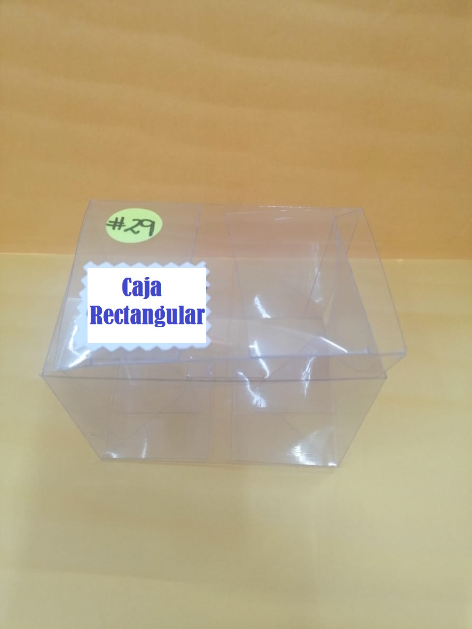 #29  CAJA RECTANGULAR
MEDIDA 10X7.10X8