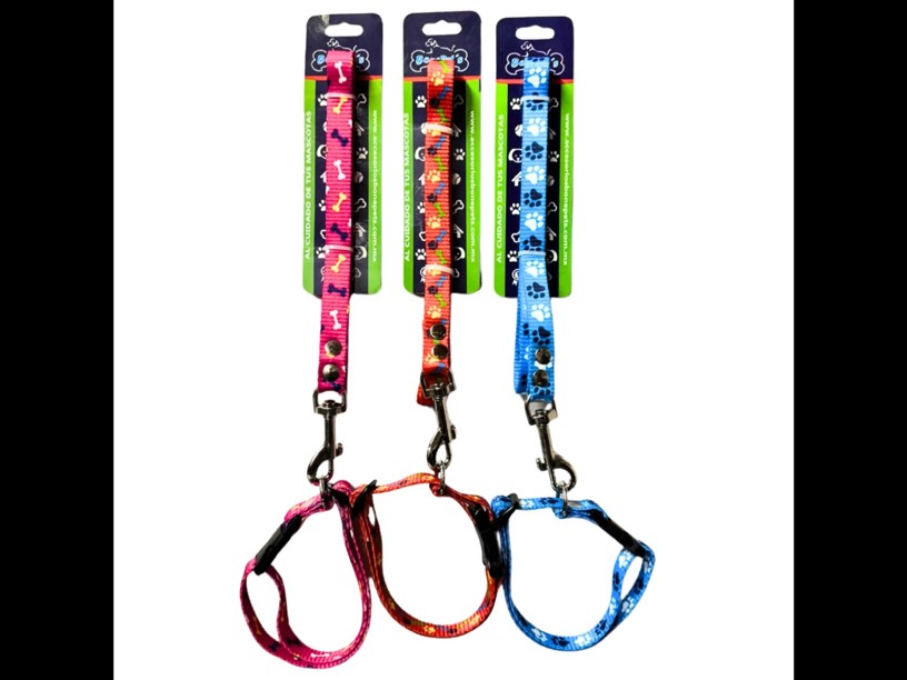 BON06 - CORREA CON COLLAR 
3/4" CINTA IMPORTADA