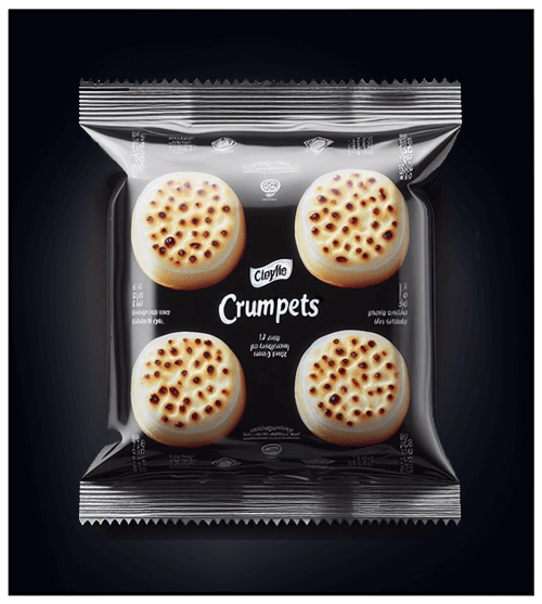 Flow-Wrap, Flow-Pack, Polypropylene, HFFS, Crumpet Wrap, CrumpetWrap, Food Packaging, FoodPackaging