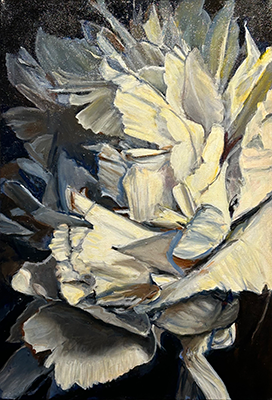 Painting of a peony