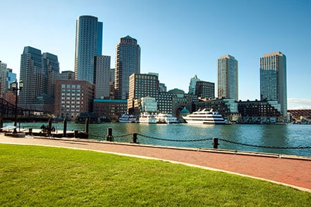View of boston city