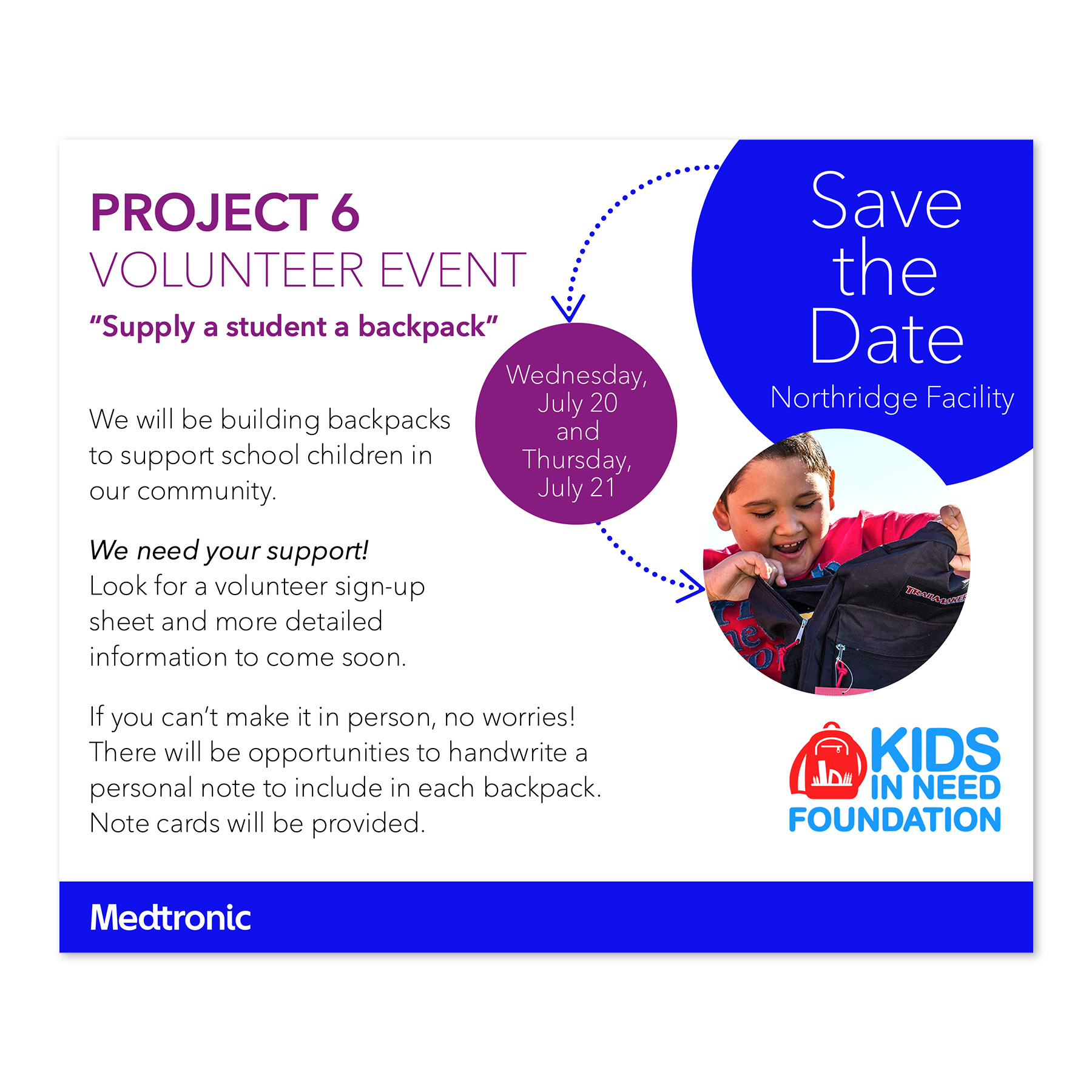 Kids In Need Foundation eMail Blast