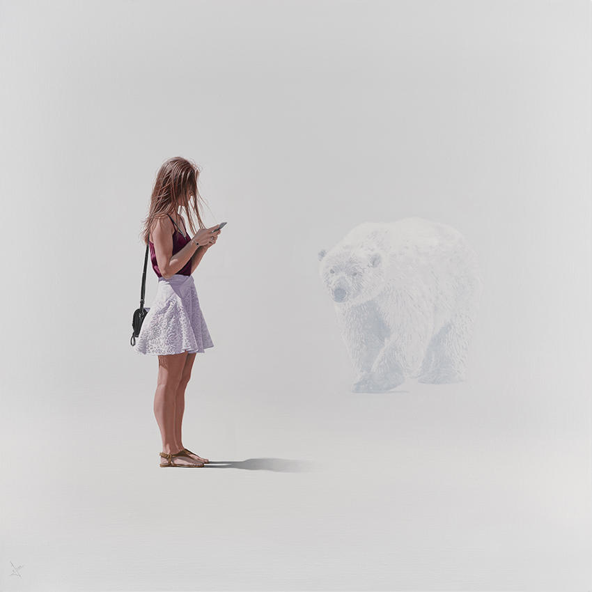 Whiteout | 30" x 30" | Oil on linen