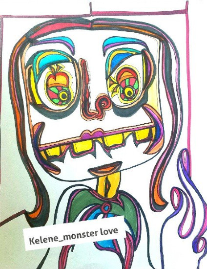 Title: Looking good. Pen and pencil on paper. All artwork copyrighted©