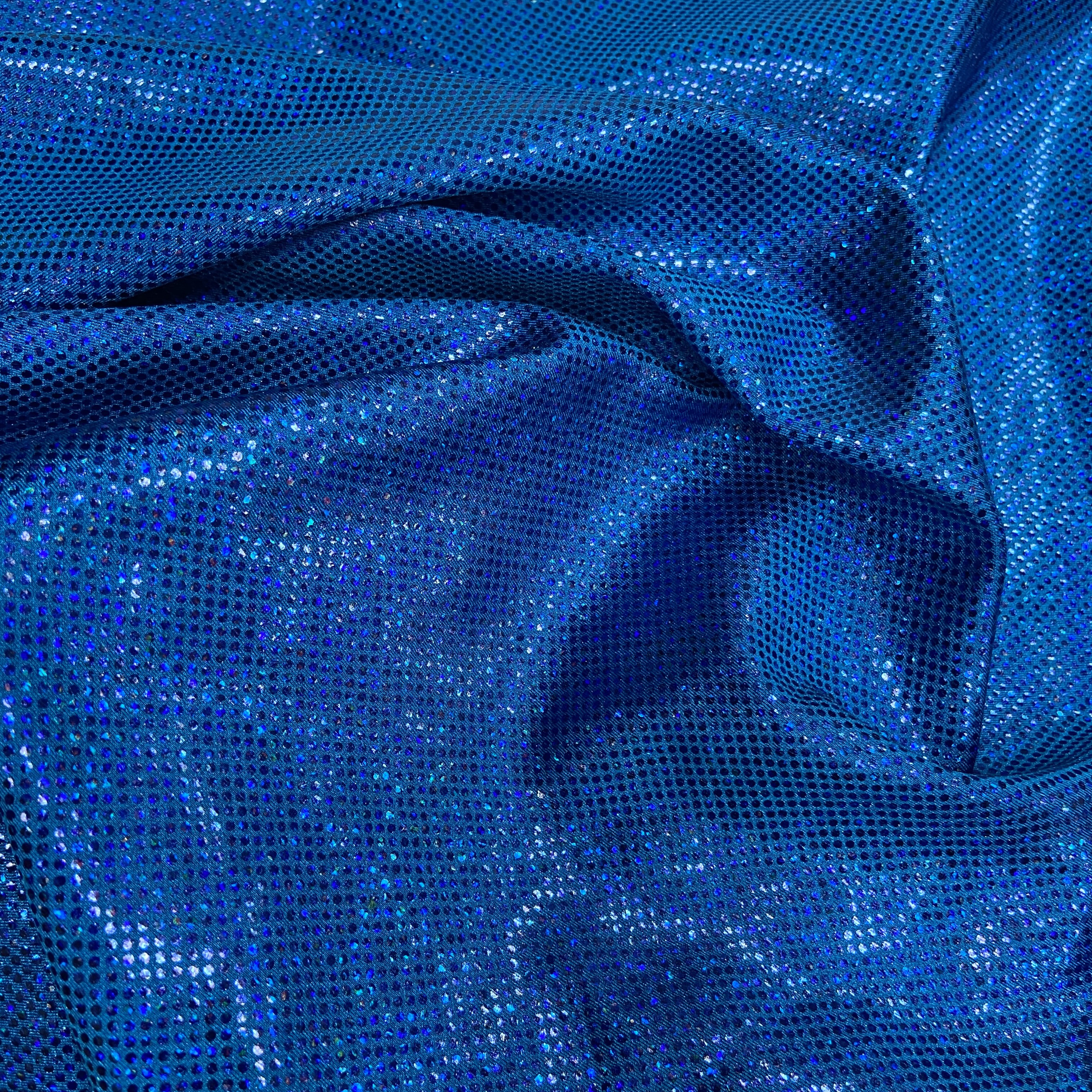 Caribbean sparkle blue hologram