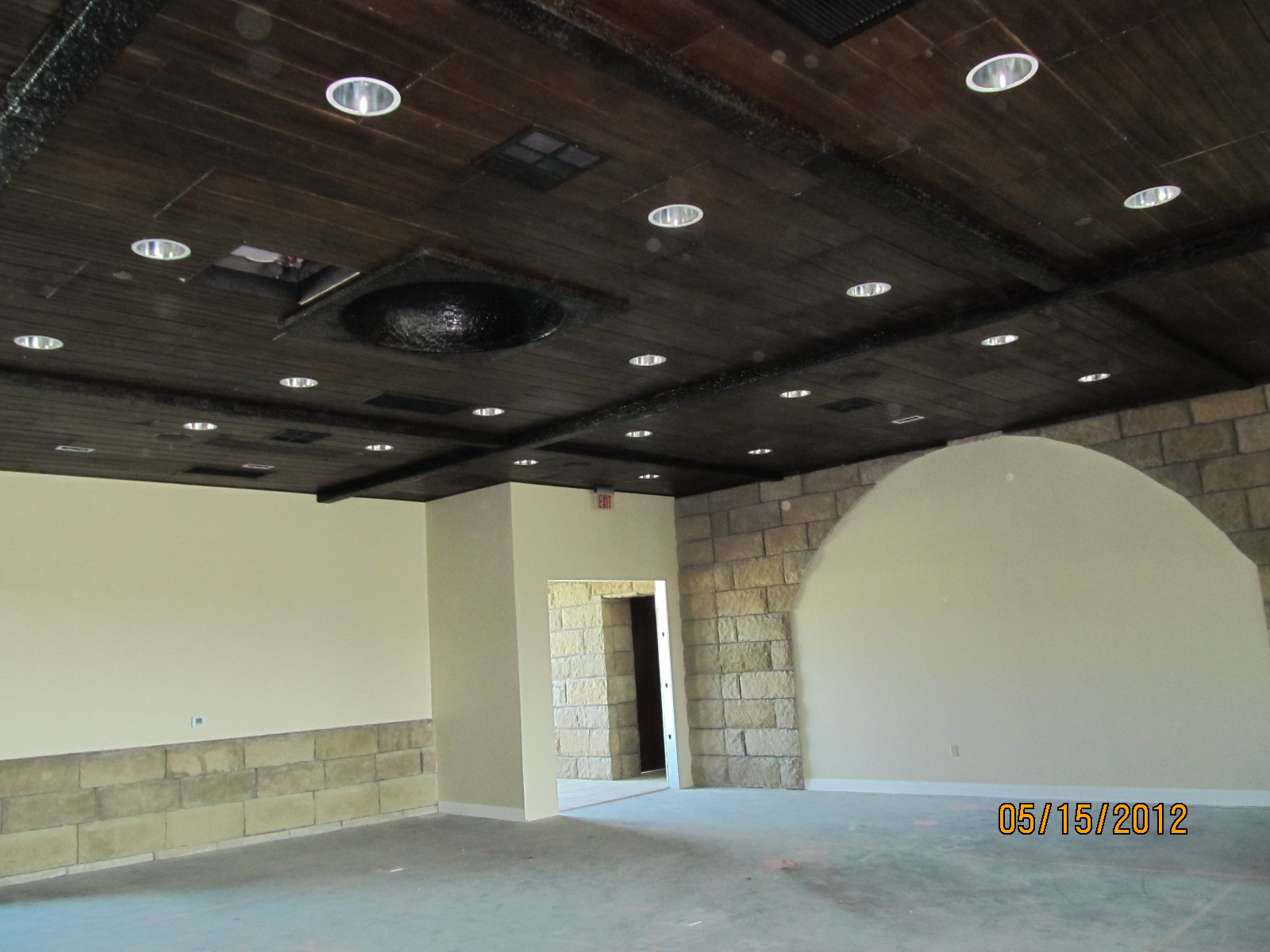 Faux Wood Ceiling and Beams