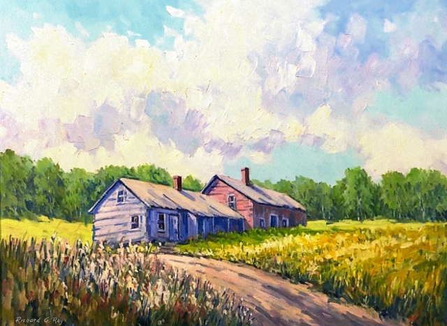Farmhouse at Savoy, MA, 18 x 24 Oil