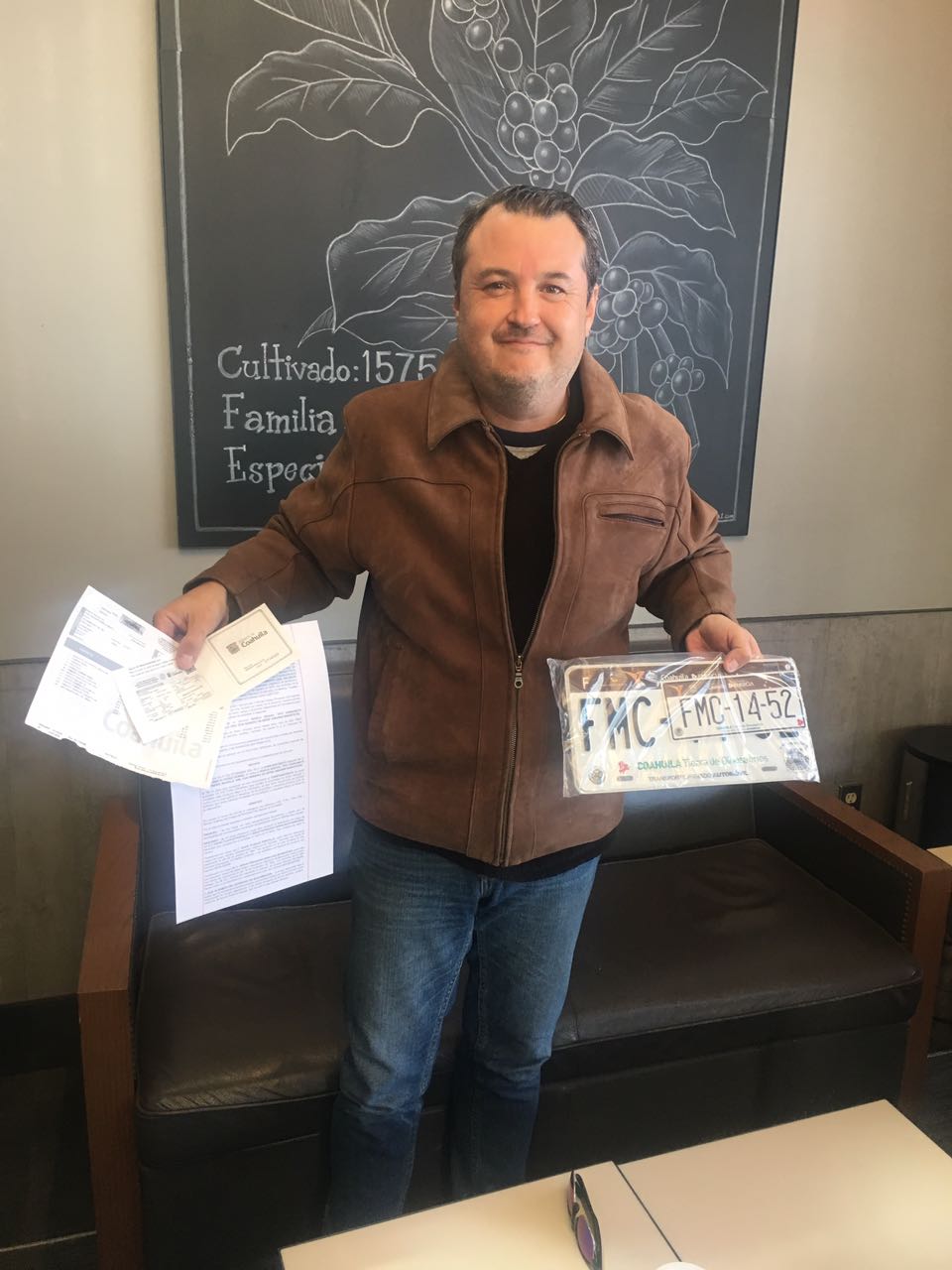 Happy female customer