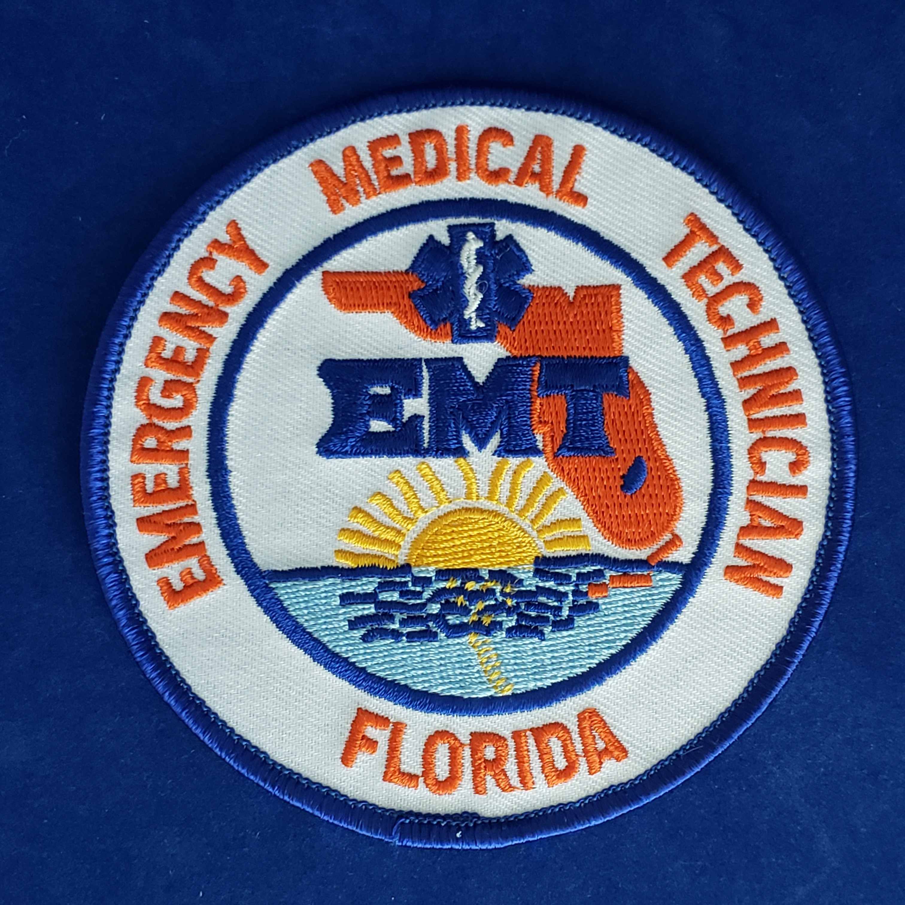 Florida EMT Patch Blue Edge #HP-5305