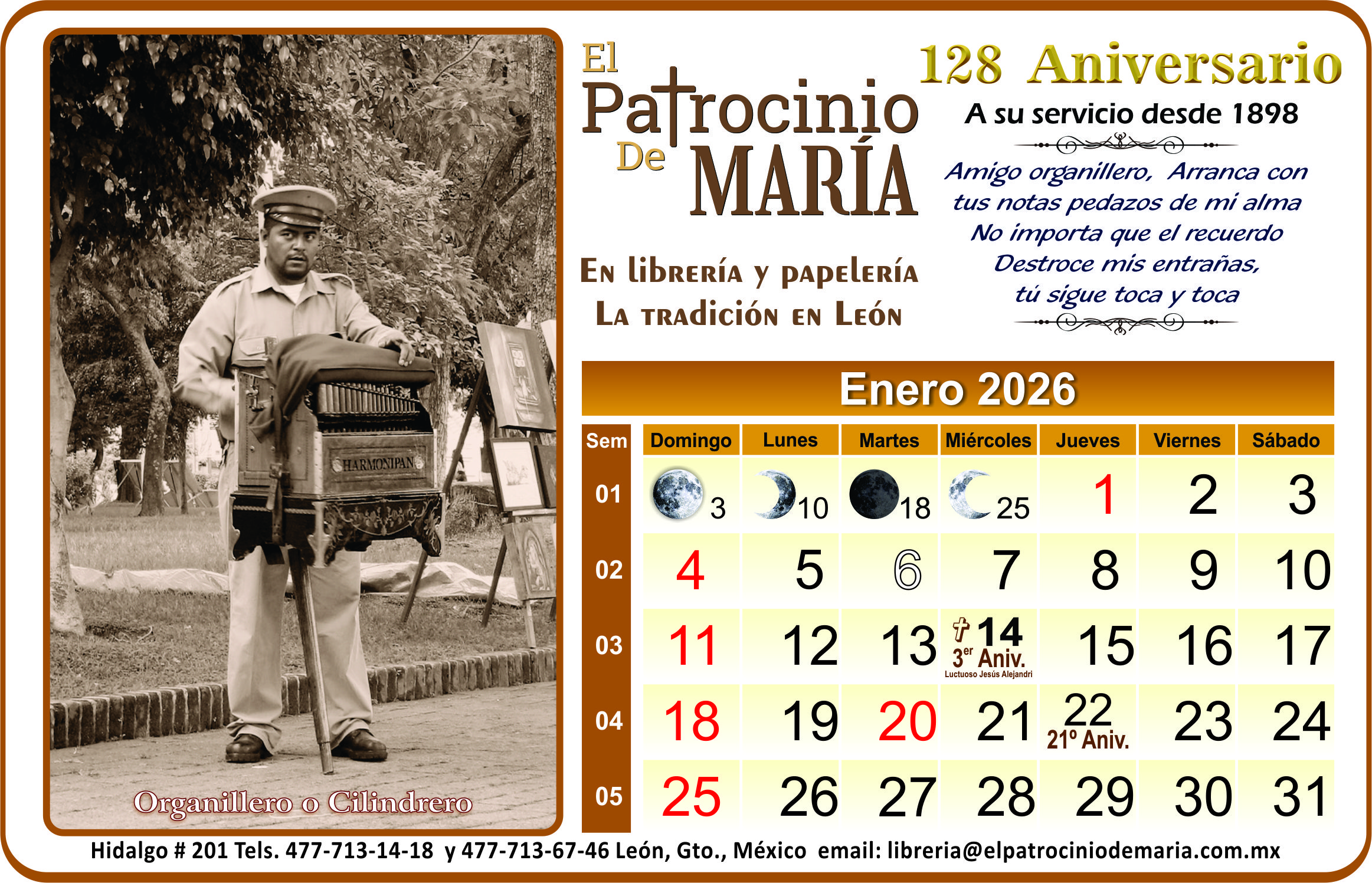 Calendario Arillo