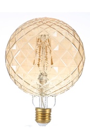 Bombillo vintage Pineapple G125
Globo  4W Golden 2200k 320 lm 
E27 110-130V 18.000 Hr. 
Evergreen  Cod-15382
