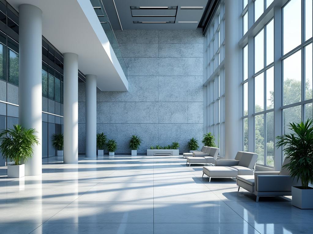 Venta de entrada luminosa con sofás modernos y grandes ventanas.