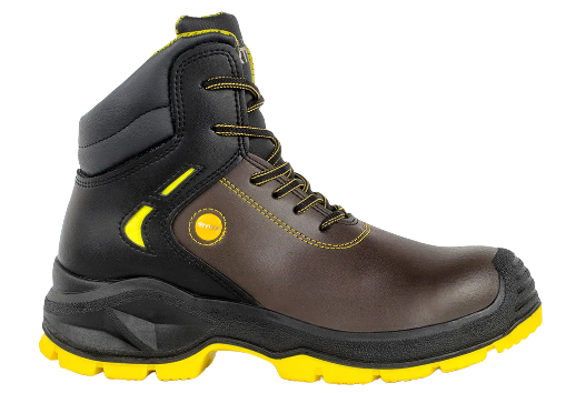 BOTA INDUSTRIAL ATILA GRAFITO AMARILLA 
CON CASQUILLO DE POLIAMIDA