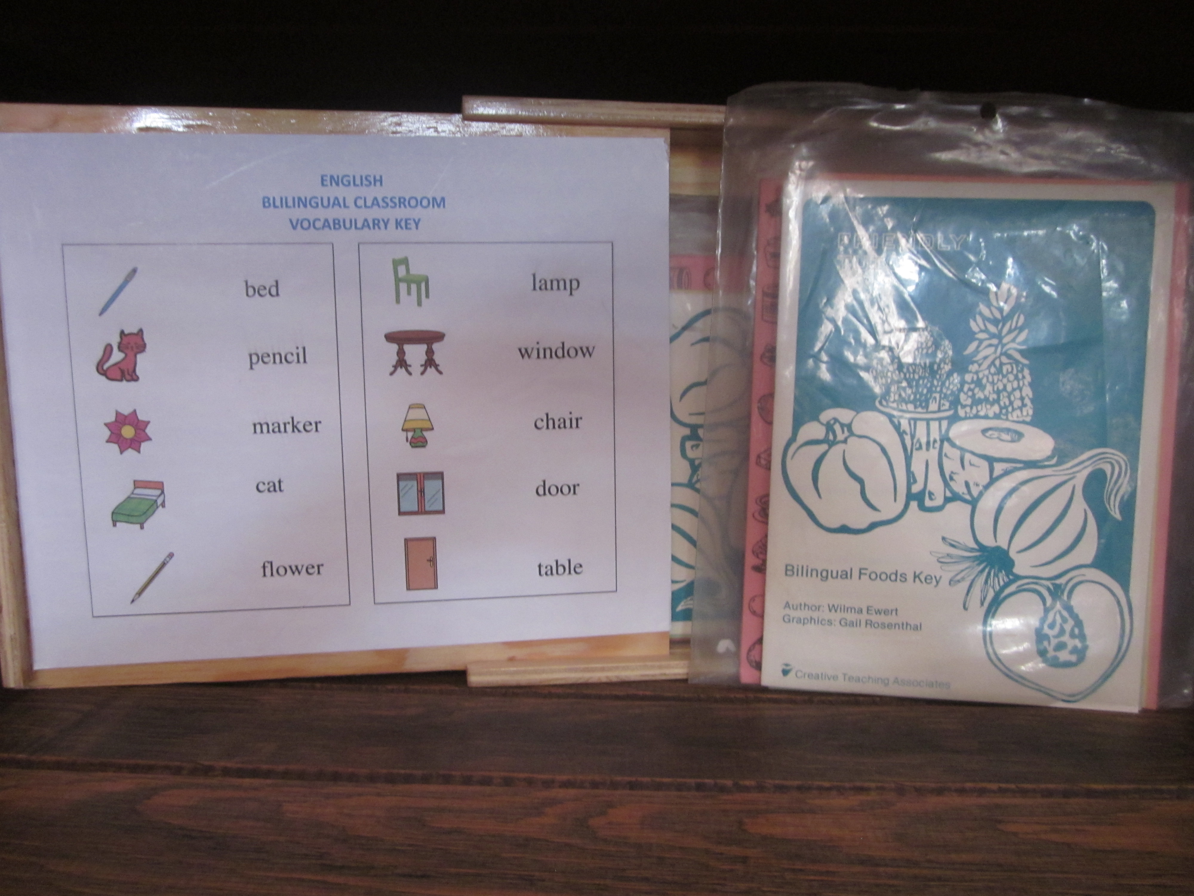 ENGLISH BILINGUAL CLASSRROM 
VOCABULARY SET
CIM 325

$ 825.00