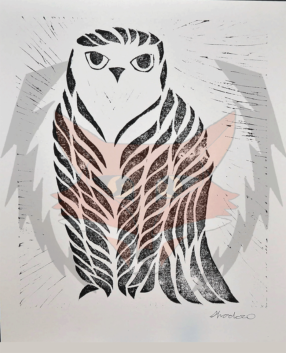 Tribal Owl Print
