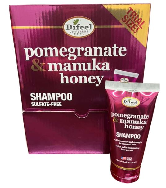 D41MP25 
 POMEGRANATE & MANUKA HONEY SHAMPOO 2.5 OZ
UPC: 021959050984
12 PC DISPLAY  -  24 CS PACK