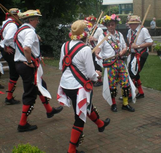Anne and John getting ready to spin down the line