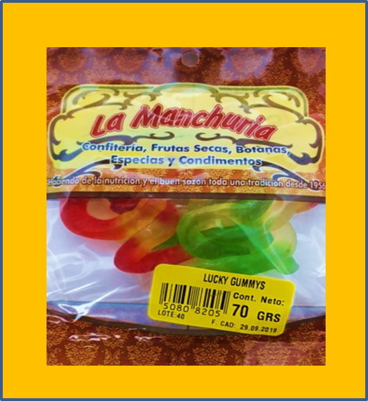 LUCKY GUMMYS VIBORITAS
1/4 Y 70 GRS