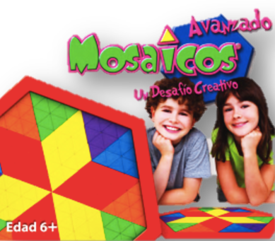Mosaicos Avanzado Escolar
Precio$872.00 CON IVA
396 triángulos equiláteros de plástico en 6 colores diferentes
1 base hexagonal, Posters de apoyo, 1 guía didáctica.
Al  reproducir modelos se desarrolla la capacidad de construir  figuras con base en otras de acuerdo a criterios previamente establecidos (tamaños, forma, color, distribución del espacio, repetición de patrones) y transformarlas  tomando en cuenta giros, deslizamientos, alargamientos, acortamientos, congruencia, simetría lineal y axial. En la construcción de mosaicos se fomenta el cálculo con operaciones básicas, fracciones, porcentajes y proporciones.