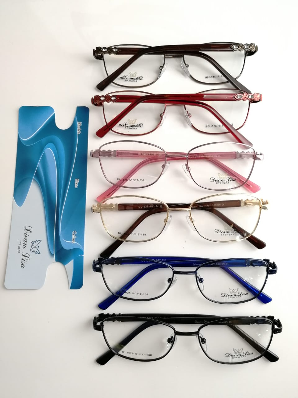 Modelo: DL1625
Colores: Vino, Azul, Cafe, Rosa, Negro y Cafe con Dorado