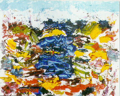 Op-021 TIDE POOL 16 in x 20 in Oil on Linen 1990